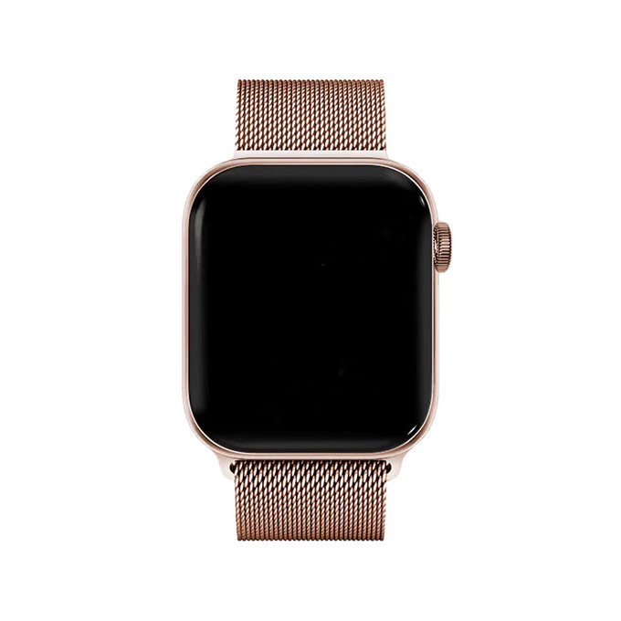 Каишка Milanese Loop за Apple Watch (42, 44, 45 и 49mm), rose gold, FixPremium