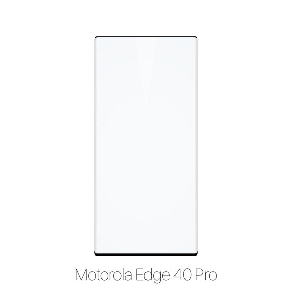 3D закалено стъкло FullCover за Motorola Edge 40 Pro, FixPremium