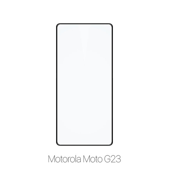 Закалено стъкло FullCover за Motorola Moto G23, FixPremium