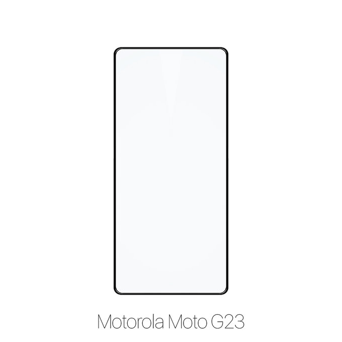 Закалено стъкло FullCover за Motorola Moto G23, FixPremium
