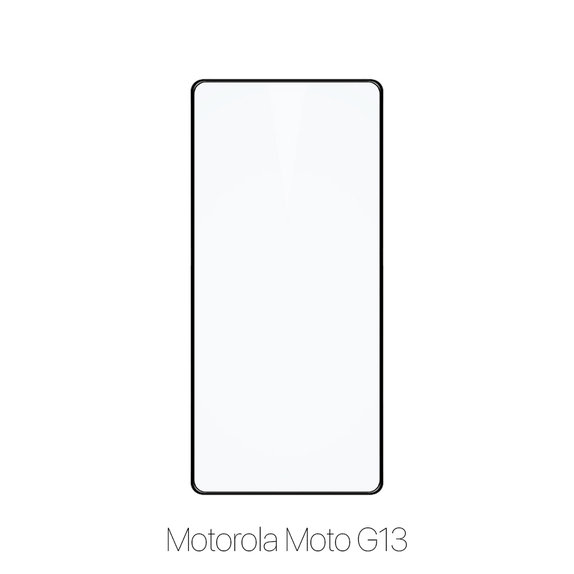 Закалено стъкло FullCover за Motorola Moto G13, FixPremium