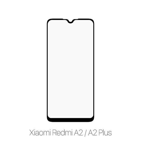 Закалено стъкло FullCover за Xiaomi Червено, Redmi A2 и A2 Plus, FixPremium