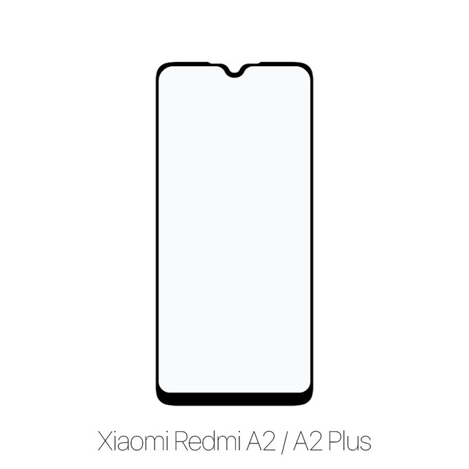 Закалено стъкло FullCover за Xiaomi Червено, Redmi A2 и A2 Plus, FixPremium