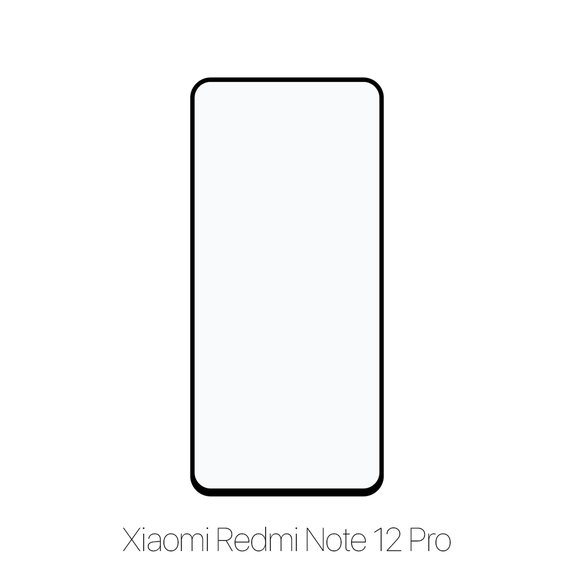 Закалено стъкло FullCover за Xiaomi Червено, Redmi Note 12 Pro, FixPremium