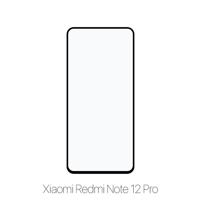 Закалено стъкло FullCover за Xiaomi Червено, Redmi Note 12 Pro, FixPremium