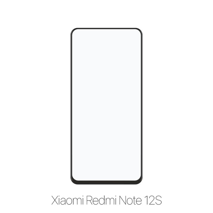 Закалено стъкло FullCover за Xiaomi Червено, Redmi Note 12S, FixPremium