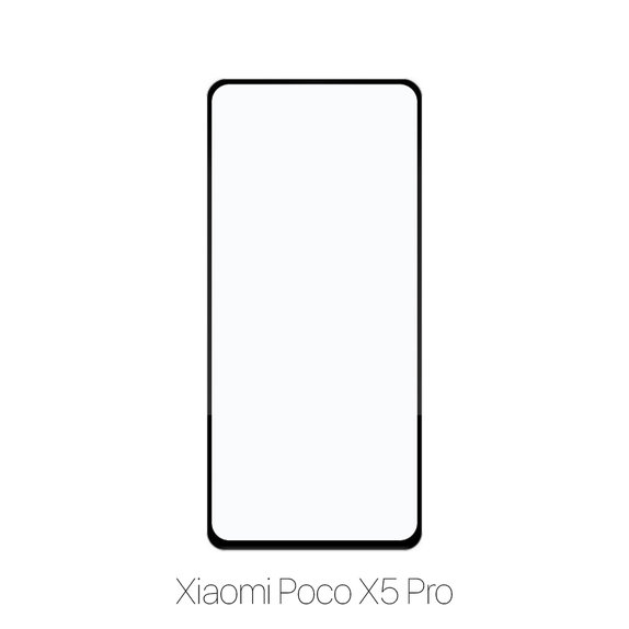 Закалено стъкло FullCover за Poco X5 Pro, FixPremium