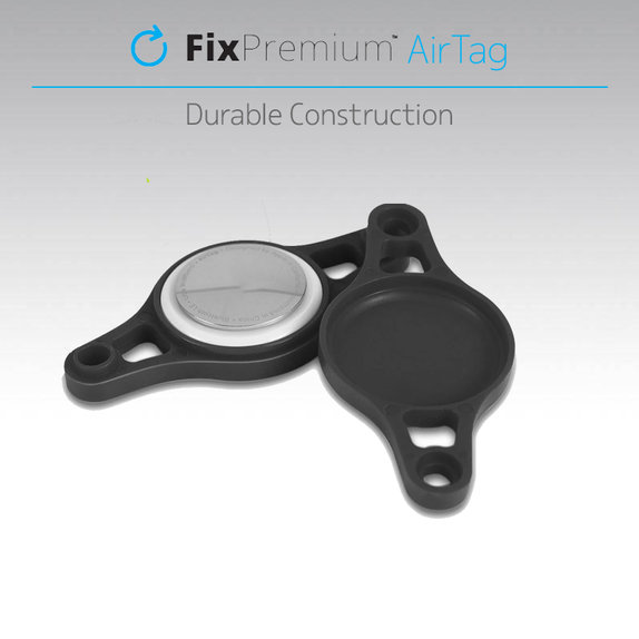 Монтаж за Apple AirTag за велосипед, Черно, Black, FixPremium