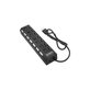 USB хъб с бутон за захранване за 7 USB, Черно, Black, FixPremium