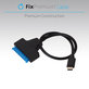 USB / SATA 2.5" кабел, Черно, Black, FixPremium