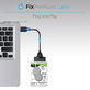 USB / SATA 2.5" кабел, Черно, Black, FixPremium