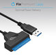 USB / SATA 2.5" кабел, Черно, Black, FixPremium