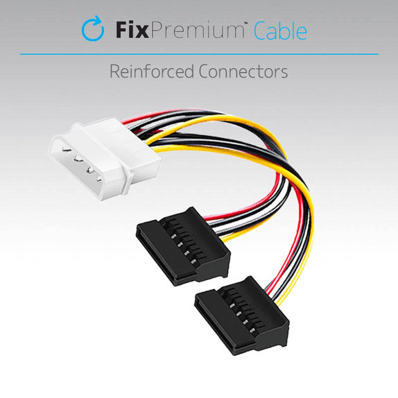 Захранващ кабел IDE ATA / 2x SATA, FixPremium