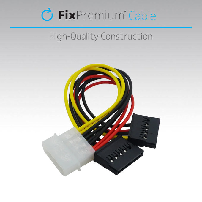 Захранващ кабел IDE ATA / 2x SATA, FixPremium