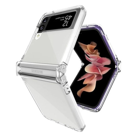 Силиконов калъф за Samsung Z Flip 4, Прозрачен, Transparent
