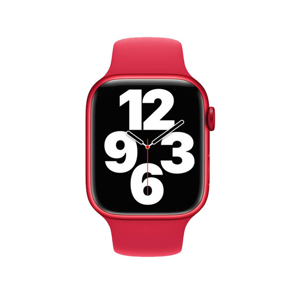 Силиконова каишка за Apple Watch (38, 40 и 41mm), Червено, Red, FixPremium