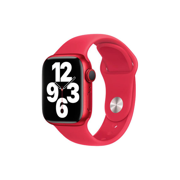 Силиконова каишка за Apple Watch (38, 40 и 41mm), Червено, Red, FixPremium