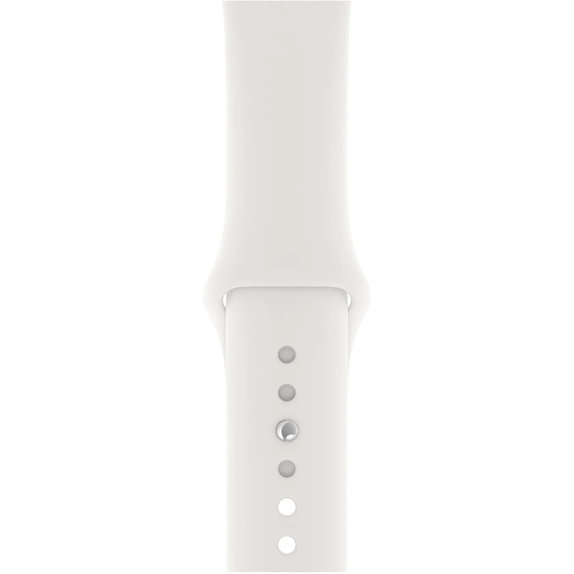 Силиконова каишка за Apple Watch (42, 44, 45 и 49mm), Бял, White, FixPremium