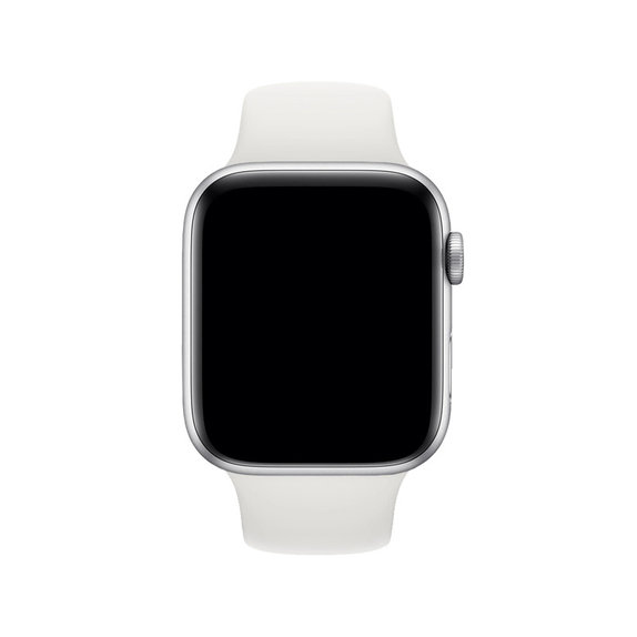Силиконова каишка за Apple Watch (42, 44, 45 и 49mm), Бял, White, FixPremium