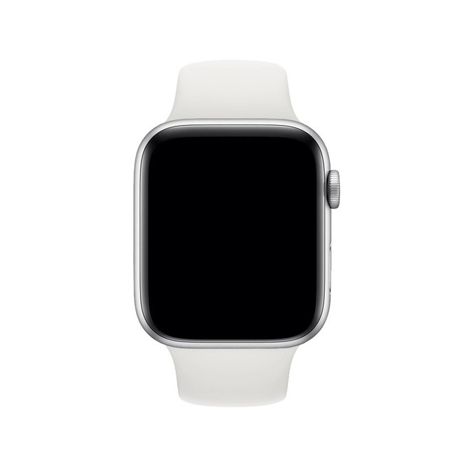 Силиконова каишка за Apple Watch (42, 44, 45 и 49mm), Бял, White, FixPremium