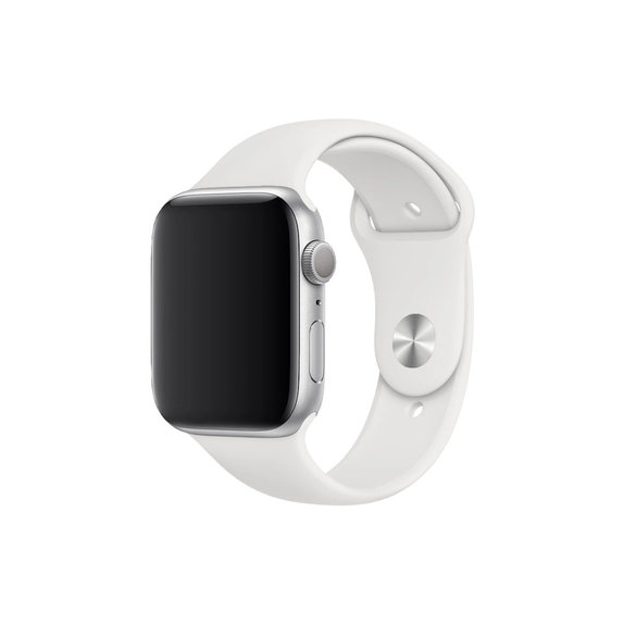 Силиконова каишка за Apple Watch (42, 44, 45 и 49mm), Бял, White, FixPremium