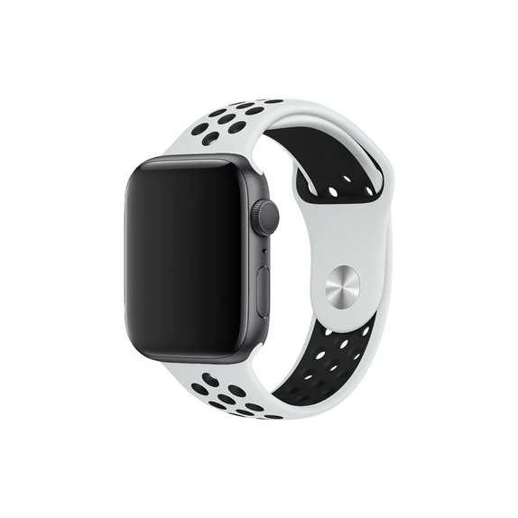 Силиконова спортна каишка за Apple Watch (38, 40 и 41mm), Бял, White, FixPremium