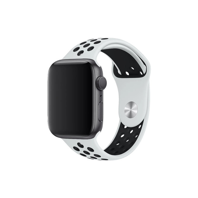 Силиконова спортна каишка за Apple Watch (38, 40 и 41mm), Бял, White, FixPremium