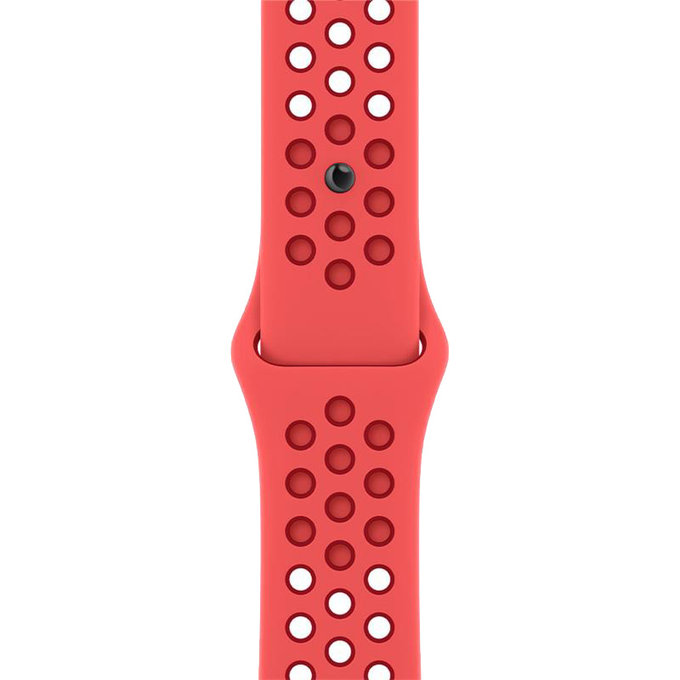 Силиконова спортна каишка за Apple Watch (42, 44, 45 и 49mm), Червено, Red, FixPremium