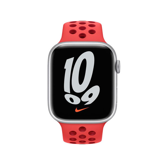 Силиконова спортна каишка за Apple Watch (42, 44, 45 и 49mm), Червено, Red, FixPremium