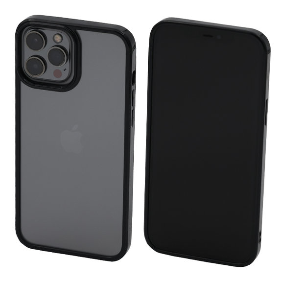 Калъф Invisible за iPhone 14 Pro Max, Черно, Black, FixPremium