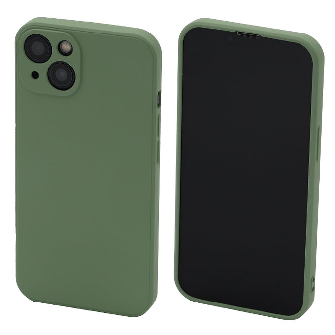 Калъф Rubber за iPhone 13 & 14, Зелено, Green