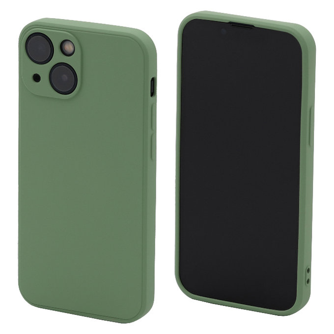 Калъф Rubber за iPhone 14 Plus, Зелено, Green