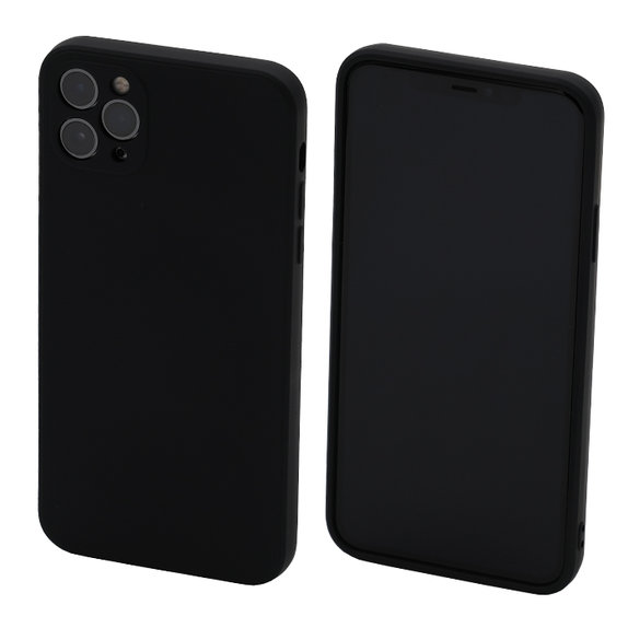 Калъф Rubber за iPhone 11 Pro Max, Черно, Black