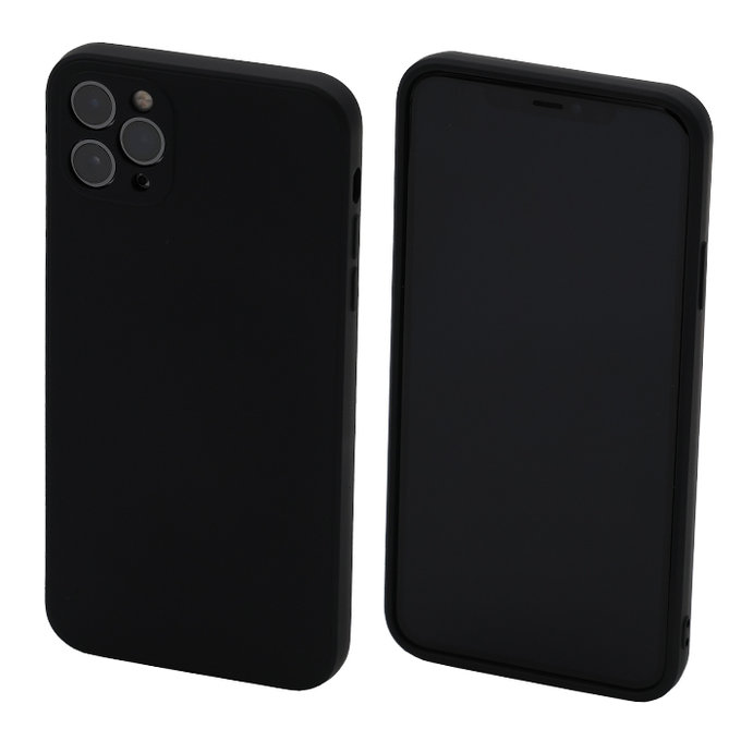 Калъф Rubber за iPhone 11 Pro Max, Черно, Black