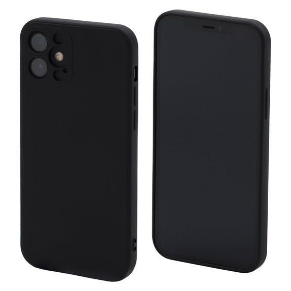 Калъф Rubber за iPhone 12 mini, Черно, Black