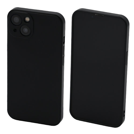 Калъф Rubber за iPhone 13 & 14, Черно, Black