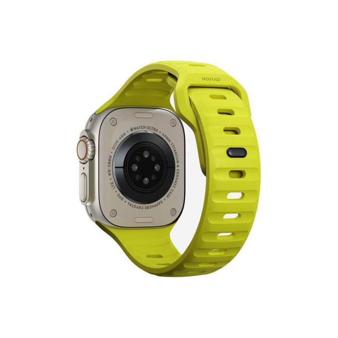 Спортна силиконова каишка за Apple Watch (42, 44, 45 и 49mm), Tartrazine, FixPremium