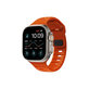 Спортна силиконова каишка за Apple Watch (42, 44, 45 и 49mm), Oранжев, Orange, FixPremium