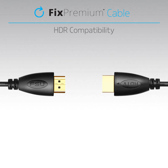 HDMI / HDMI кабел HDMI 2.0, 1m, Черно, Black, FixPremium
