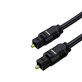 Оптичен аудио кабел, 2m, Черно, Black, FixPremium