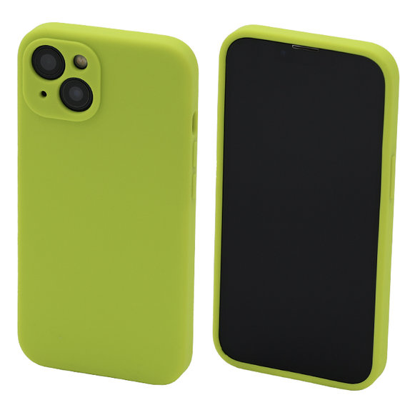 Силиконов калъф за iPhone 13, neon Зелен, Green