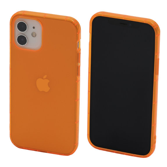 Калъф Clear за iPhone 12 & 12 Pro, Oранжев, Orange