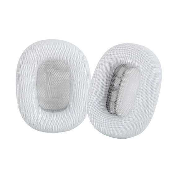 Резервни възглавнички за уши за Apple AirPods Max, плат, Бял, White, FixPremium