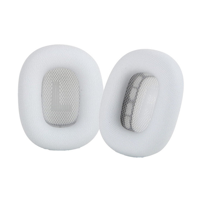 Резервни възглавнички за уши за Apple AirPods Max, плат, Бял, White, FixPremium