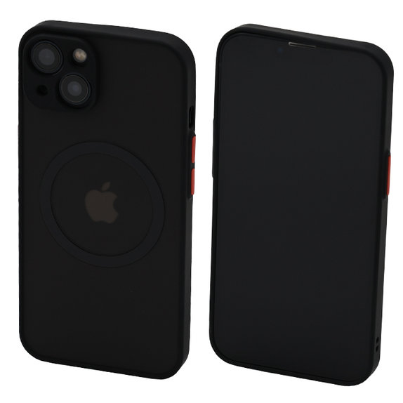 Калъф Matte с MagSafe за iPhone 13 & 14, Черно, Black