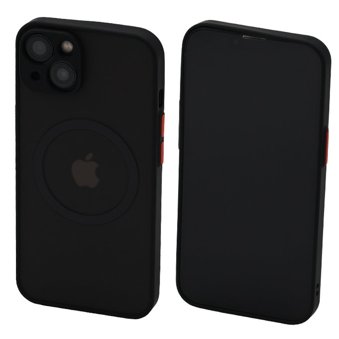 Калъф Matte с MagSafe за iPhone 13 & 14, Черно, Black