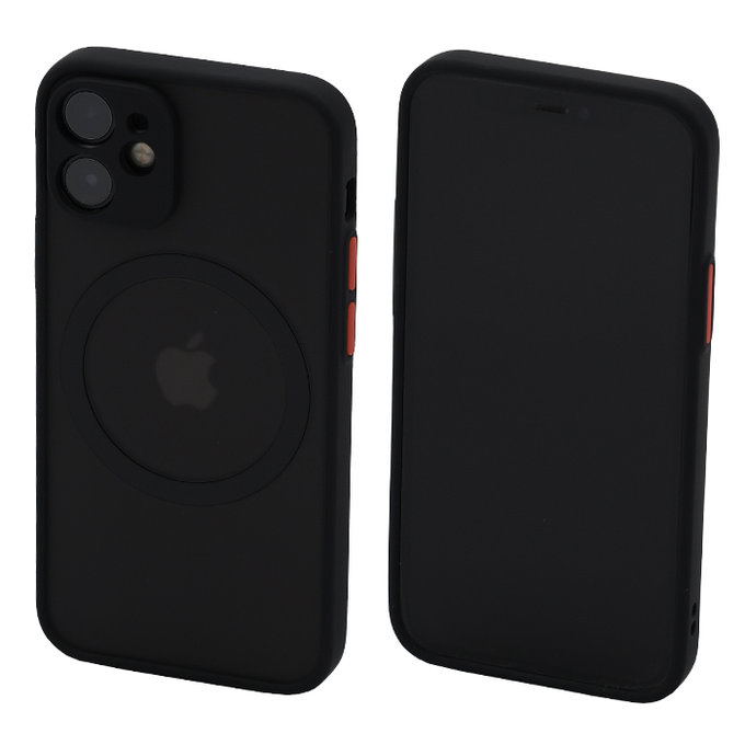 Калъф Matte с MagSafe за iPhone 12 mini, Черно, Black