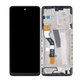 дисплей за Motorola Moto G51 XT2171, Тъчскрийн и рамка, черен, Black, TFT