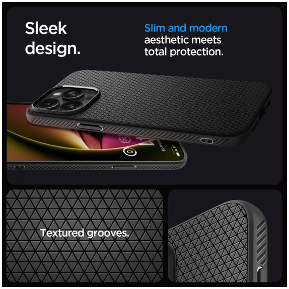 Калъф Liquid Air за iPhone 15 Pro, Matte Black