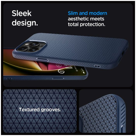 Калъф Liquid Air за iPhone 15 Pro, Navy Blue